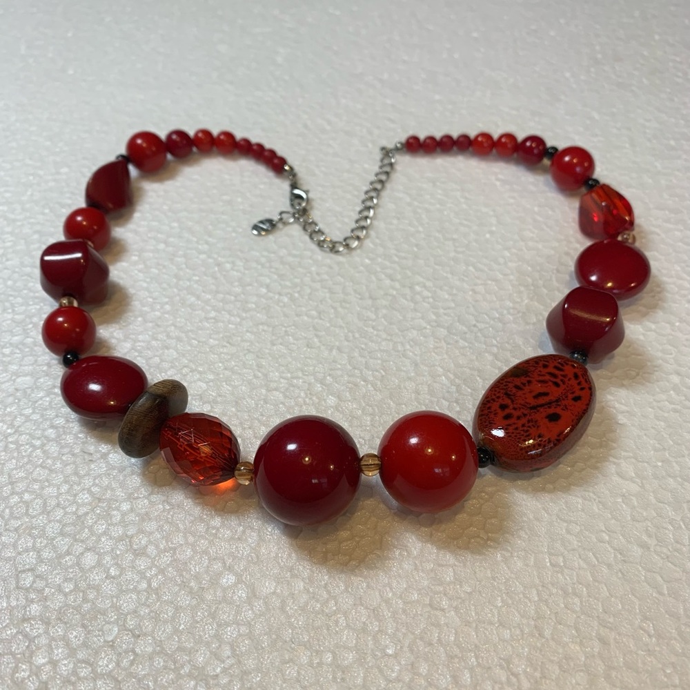 Red Beaded Necklace